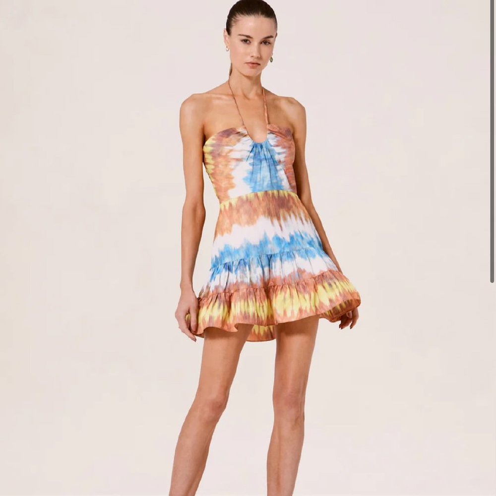 NEW Alexis Naim Dress 0, Xs tie dye